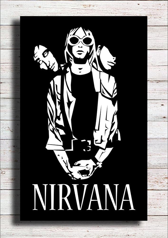 PIXELARTZ Wall Poster - Nirvana Poster : Amazon.in: Home & Kitchen